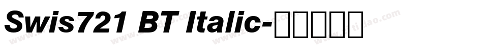 Swis721 BT Italic字体转换